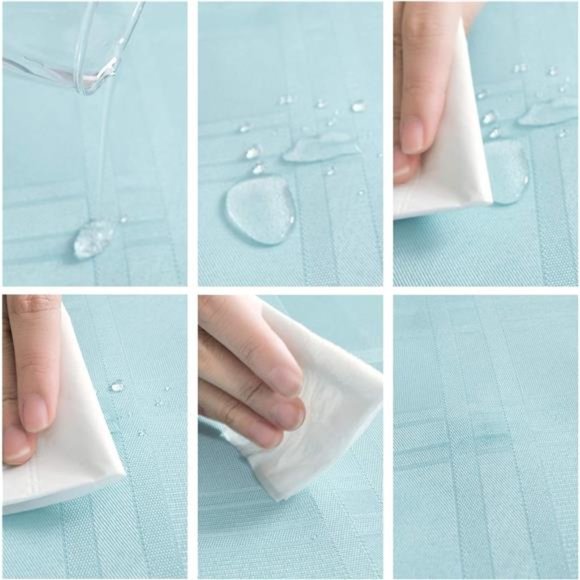 Table Cloth Wrinkle Resistant Decorative Table Cover, 52 X 70 NWT - Picture 2 of 6